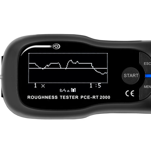 Testador de rugosidade PCE-RT 2000BT-ICA incluindo certificado de calibração ISO