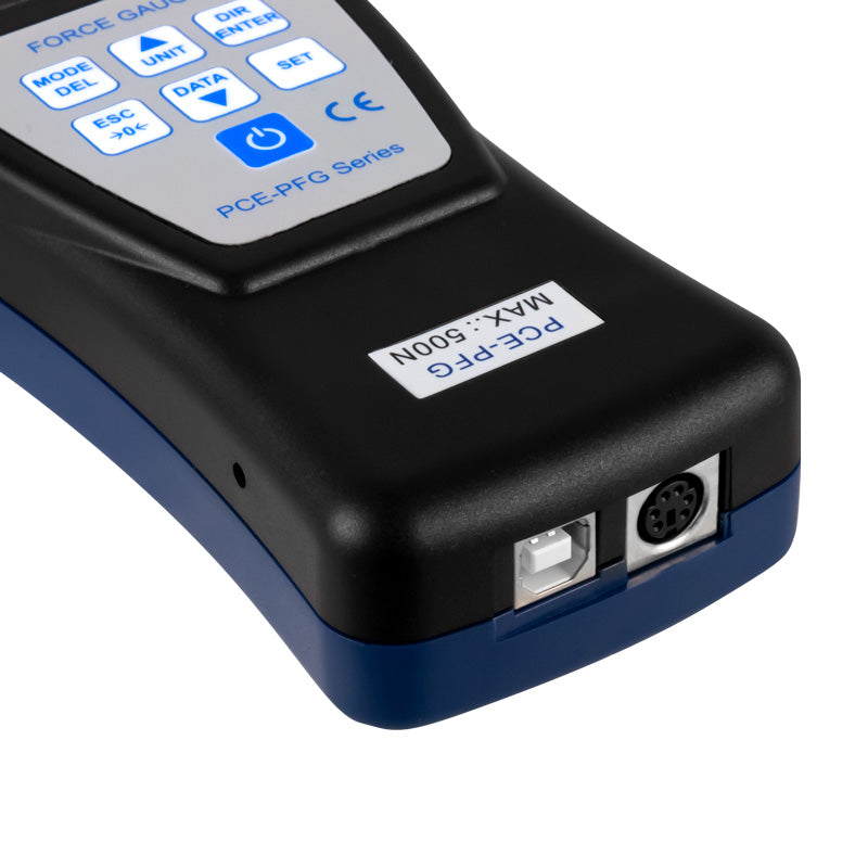 Dinamómetro PCE-VTS 50-PFG 500-KIT incl. máquina de teste