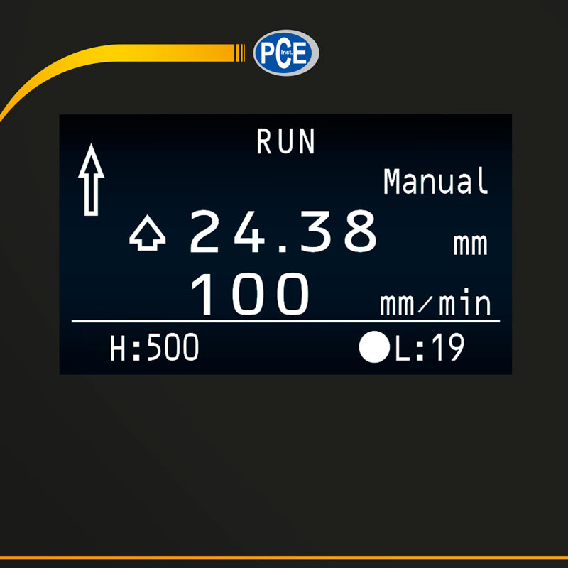 Dinamómetro PCE-VTS 50-PFG 500-KIT incl. máquina de teste