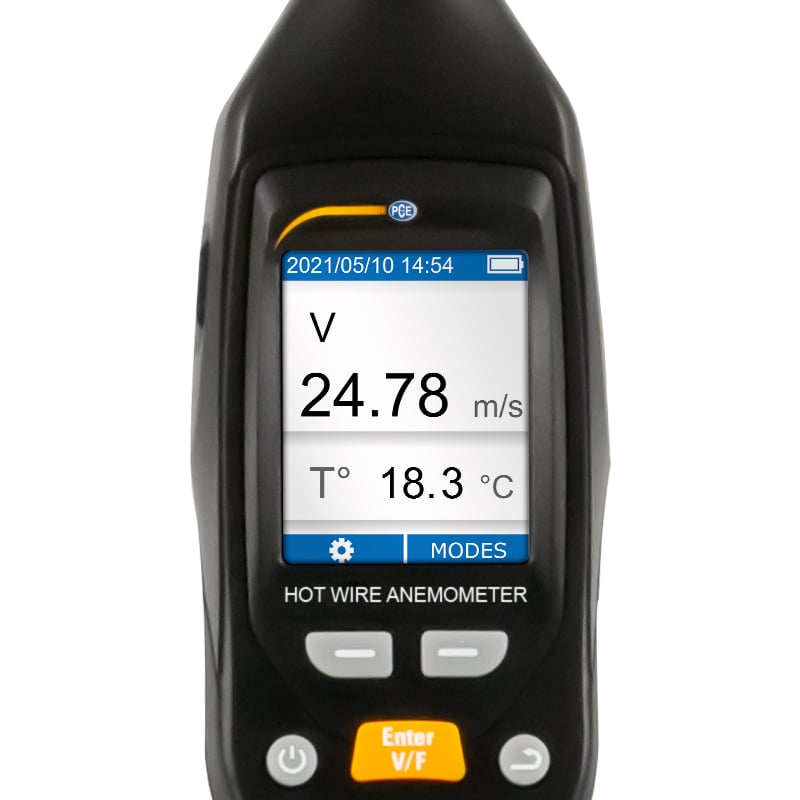 Anemómetro com sonda térmica PCE-423N