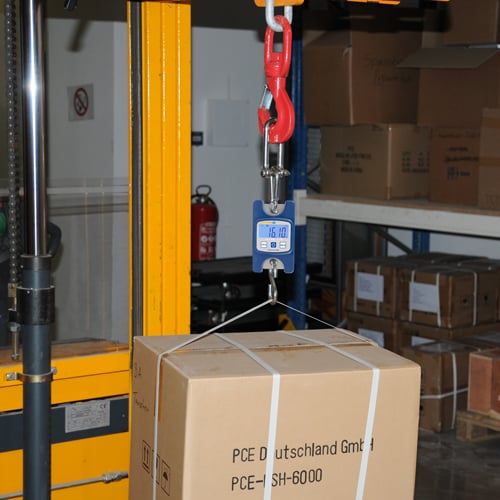Balança suspensa PCE-HS 50N-ICA incluindo certificado de calibração ISO