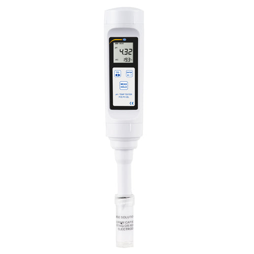 Medidor de pH PCE-PH 28L-ICA incluindo certificado de calibração ISO