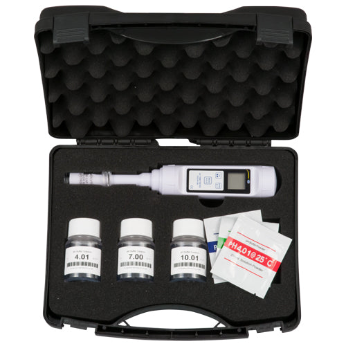 Medidor de pH PCE-PH 28L-ICA incluindo certificado de calibração ISO