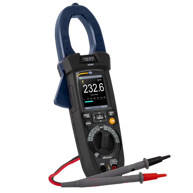 Alicate amperímetro para 1500 V DC PCE-CTI 10