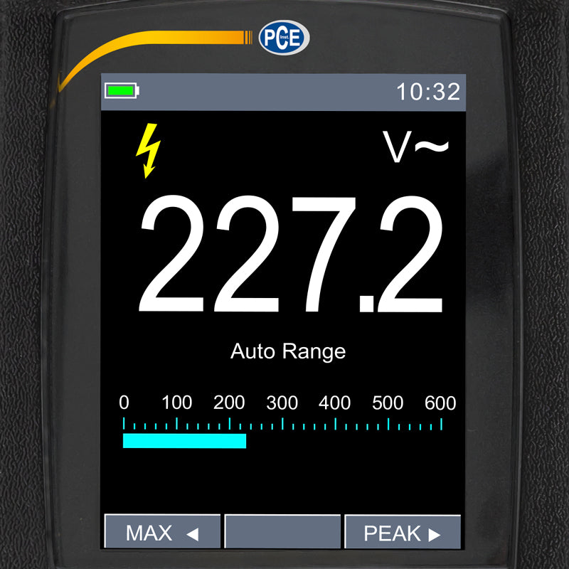 Alicate amperímetro para 1500 V DC PCE-CTI 10