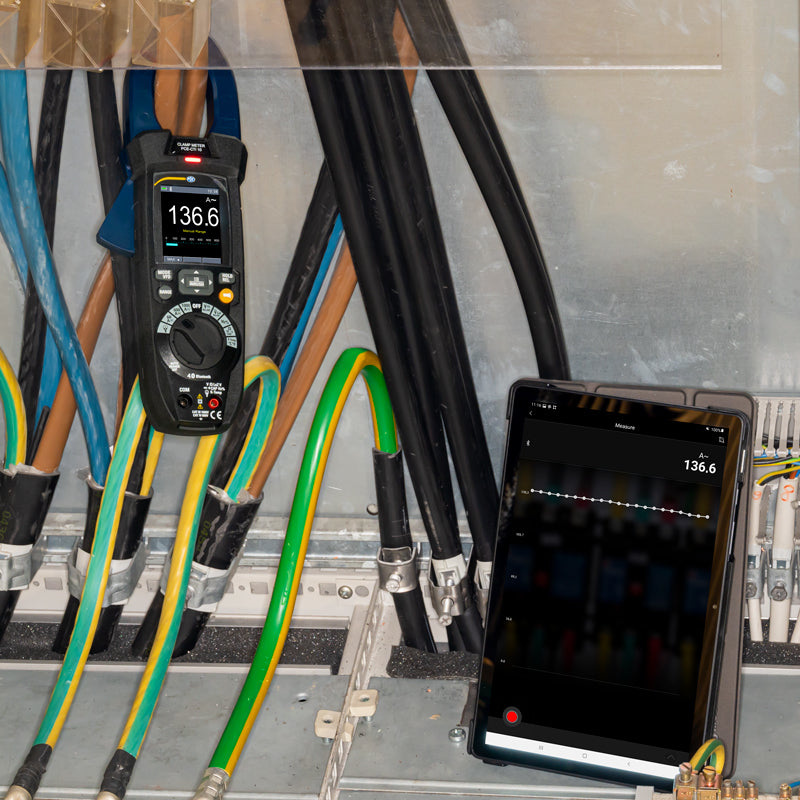 Alicate amperímetro para 1500 V DC PCE-CTI 10