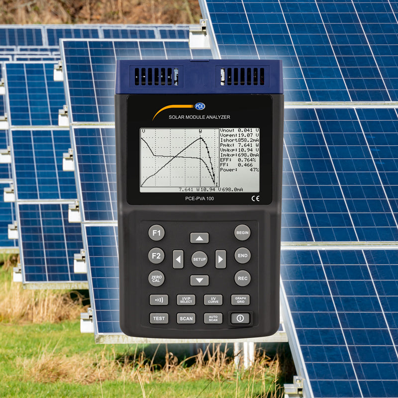 Medidor fotovoltaico PCE-PVA 100