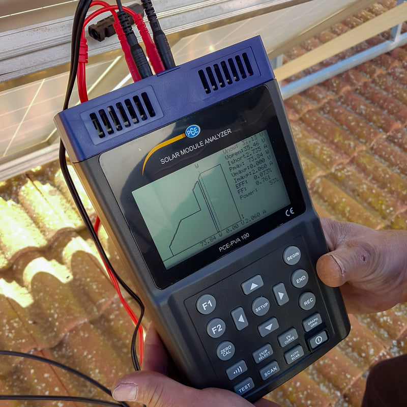 Medidor fotovoltaico PCE-PVA 100