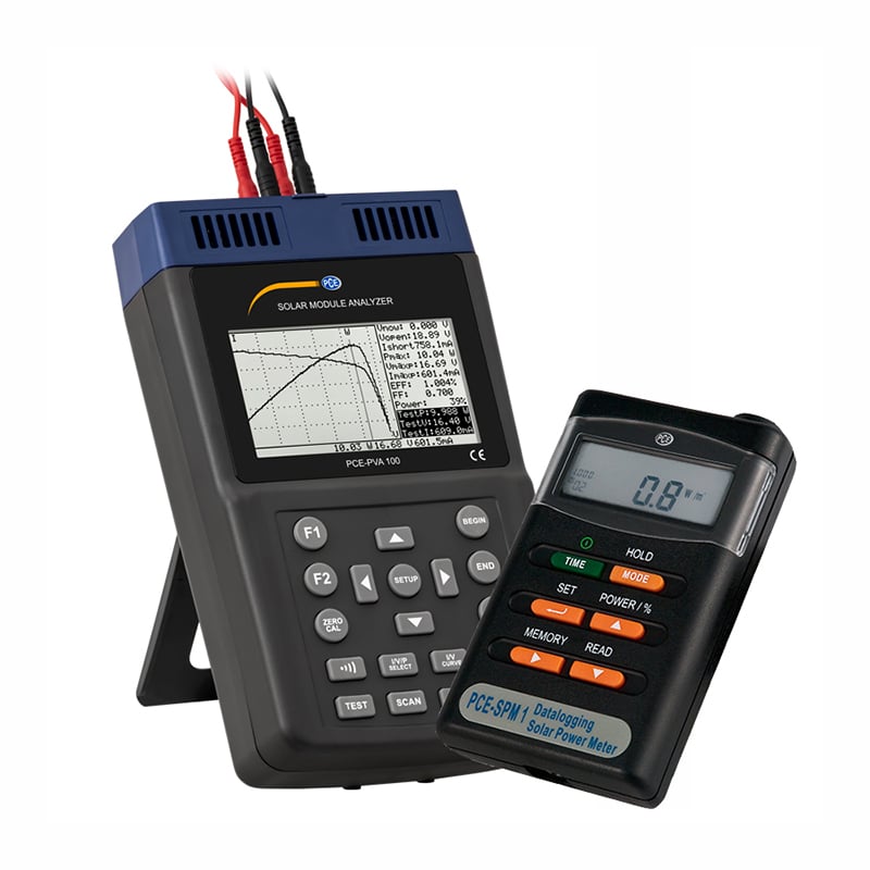 Medidor para instalações fotovoltaicas Kit PCE-PVA 100-SPM 1-KIT