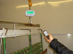 Balanza colgante PCE-CS 300 con certificado de calibración ISO