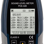 Sonómetro PCE-428 - Kit con calibrador acústico incl. certificado ISO