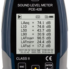 Sonómetro PCE-428 - Kit con calibrador acústico incl. certificado ISO