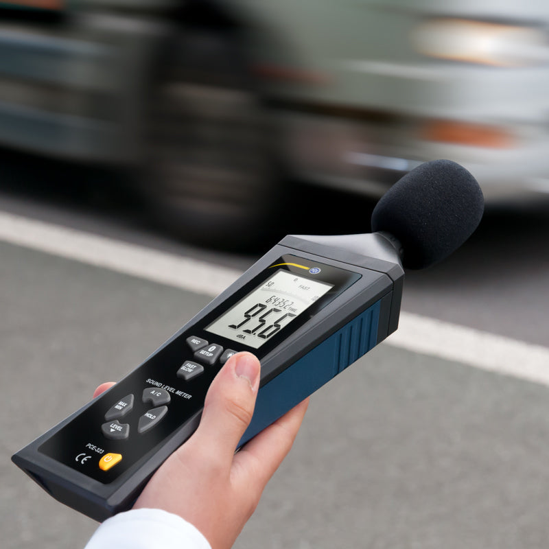 Medidor de nível de som Bluetooth PCE-323-ICA incl. certificado de calibração ISO