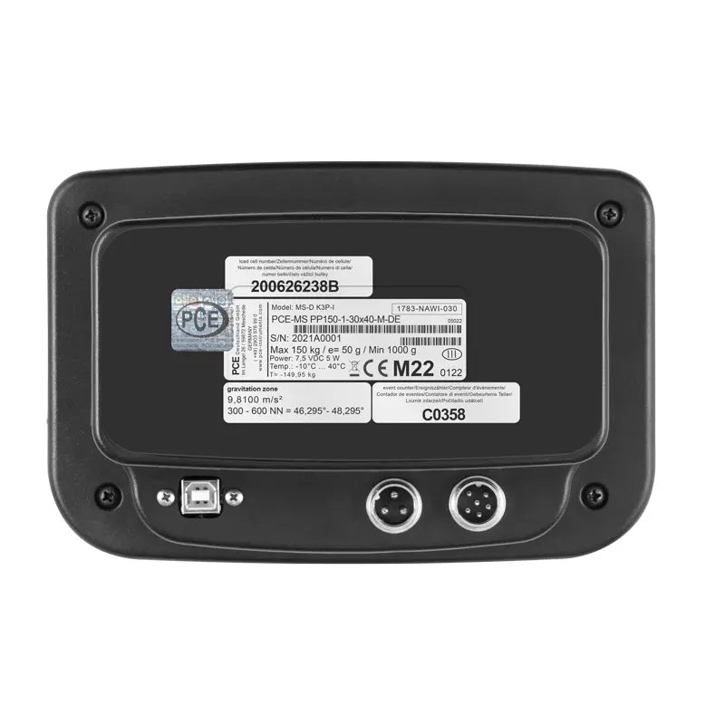Balanza de control PCE-MS PP150-1-30x40-M