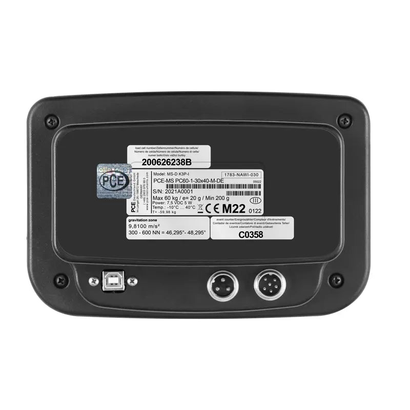 Plataforma de pesaje verificada PCE-MS PC60-1-30x40-M