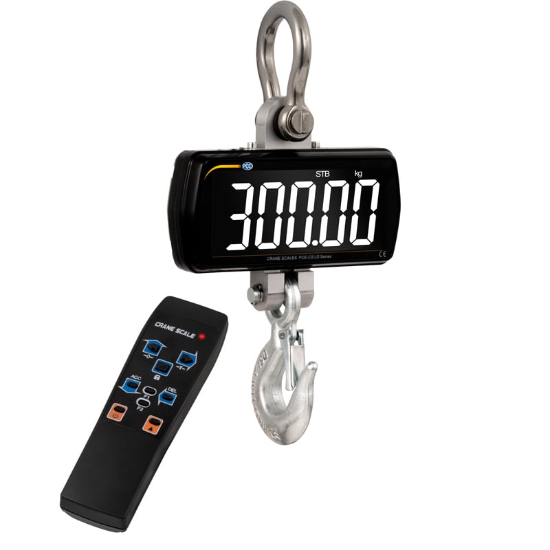 Balanza colgante PCE-CS 300LD-ICA incluyendo certificado de calibración ISO