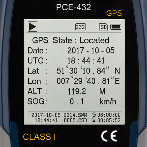 Medidor de nível de som PCE-432-SC 09