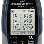 Medidor de nível sonoro PCE-432-SC 09-ICA, incluindo certificado de calibração ISO