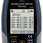 Medidor de nível sonoro PCE-432-SC 09-ICA, incluindo certificado de calibração ISO