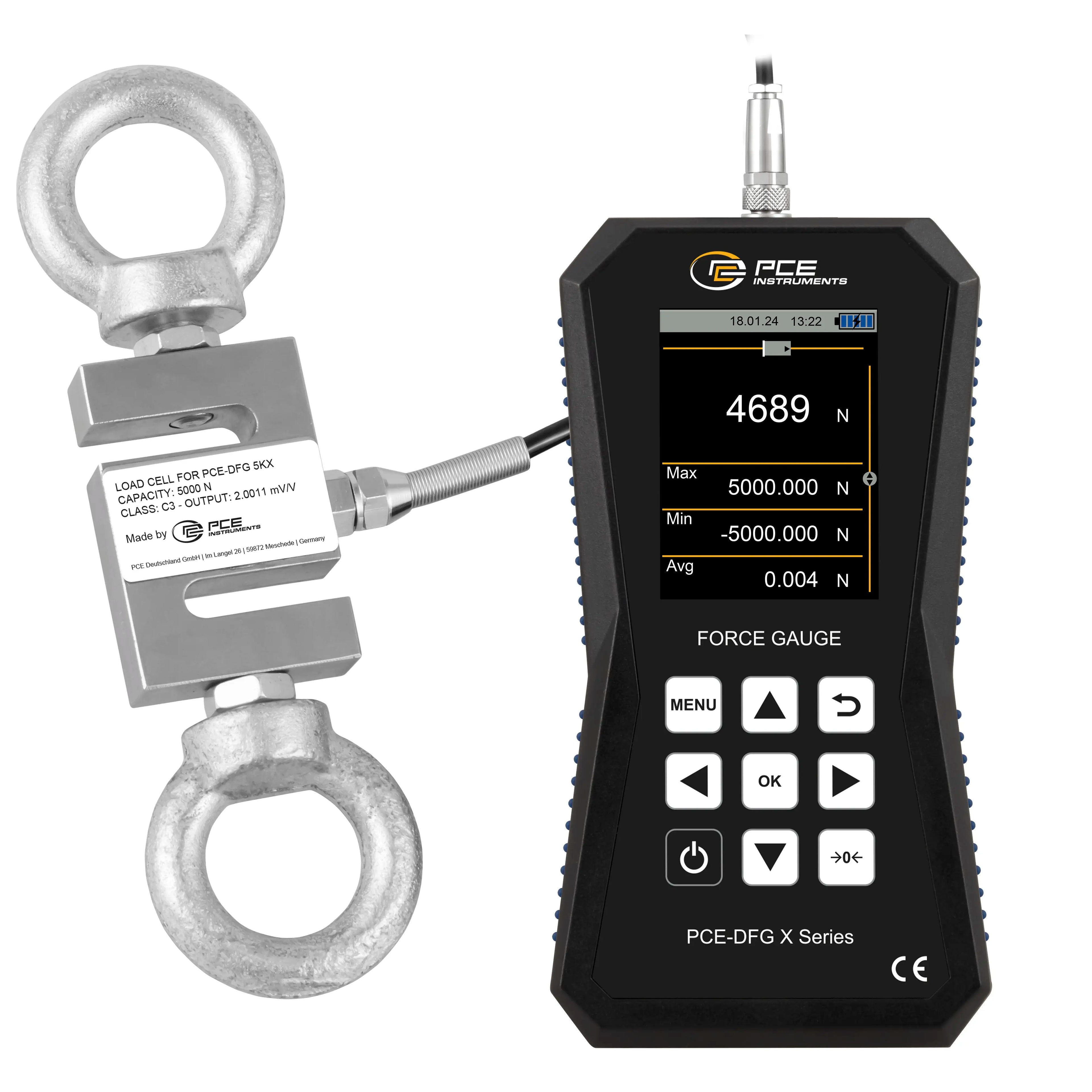 Máquina de teste motorizada PCE-MTS500-DFG N 5K FD 300 KIT