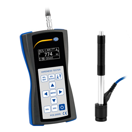 Testador de dureza PCE-2000N-ICA incl. certificado de calibração ISO