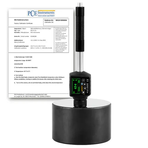 Durómetro PCE-2500N-ICA incl. certificado de calibración ISO