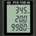Termohigrómetro PCE-THB 40-ICA incluyendo certificado de calibración ISO