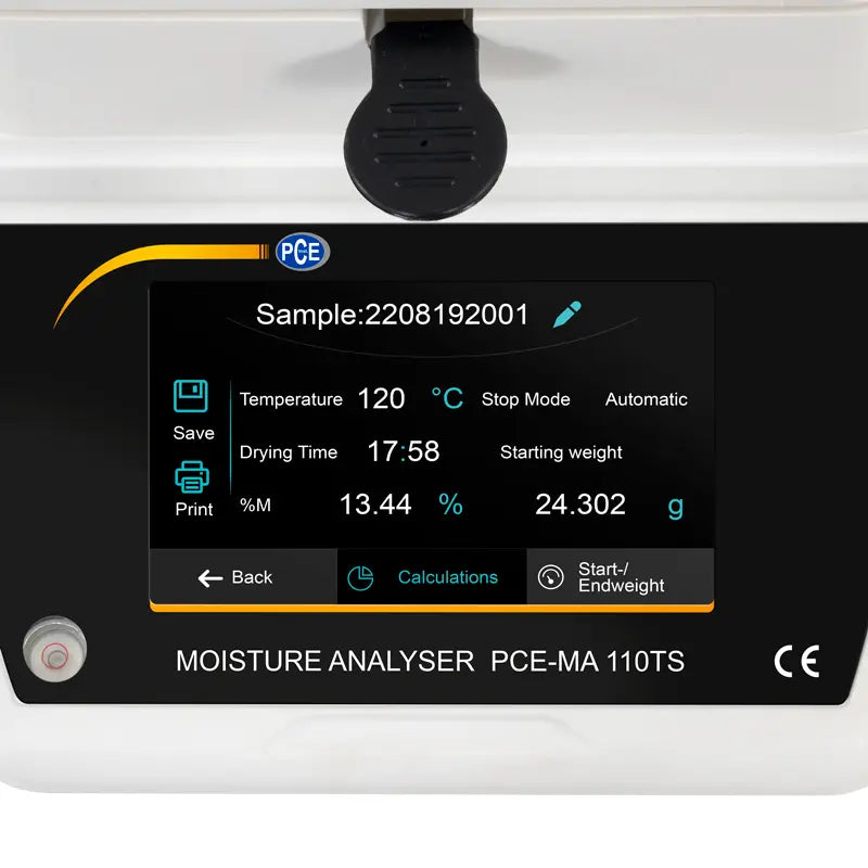 Medidor de umidade de materiais PCE-MA 110TS