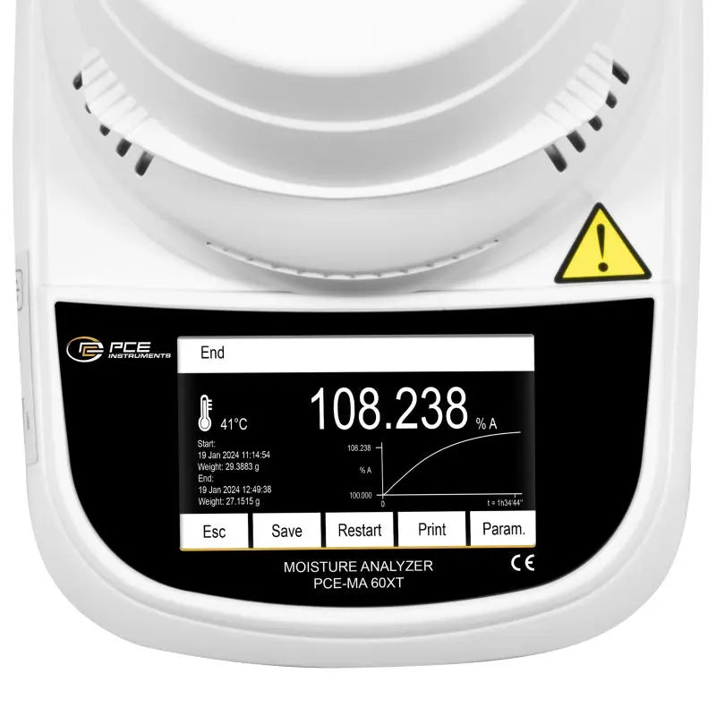 Balanza de humedad PCE-MA 60XT