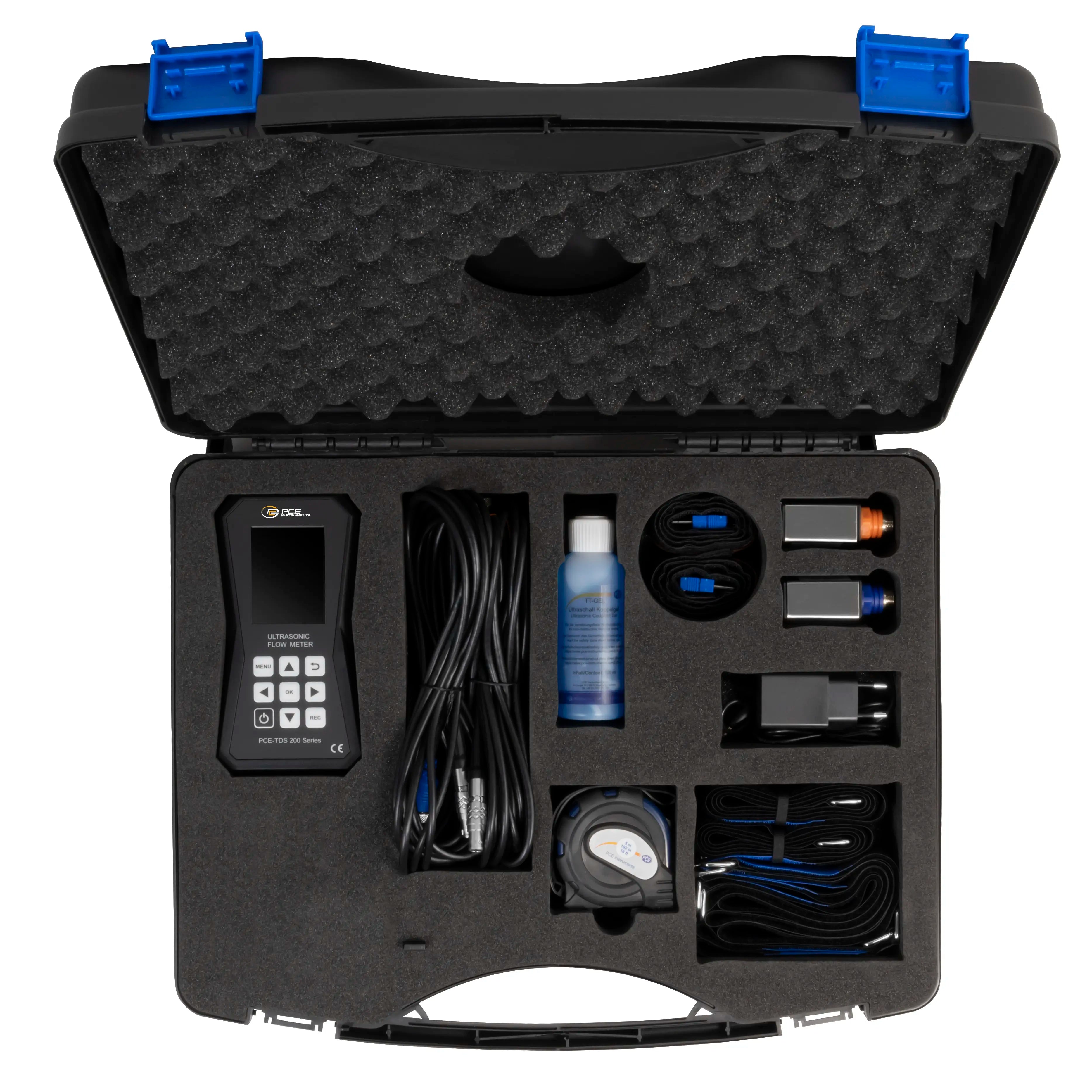 Medidor de caudal ultrasónico PCE-TDS 200+ Software S-SW-KIT incluido