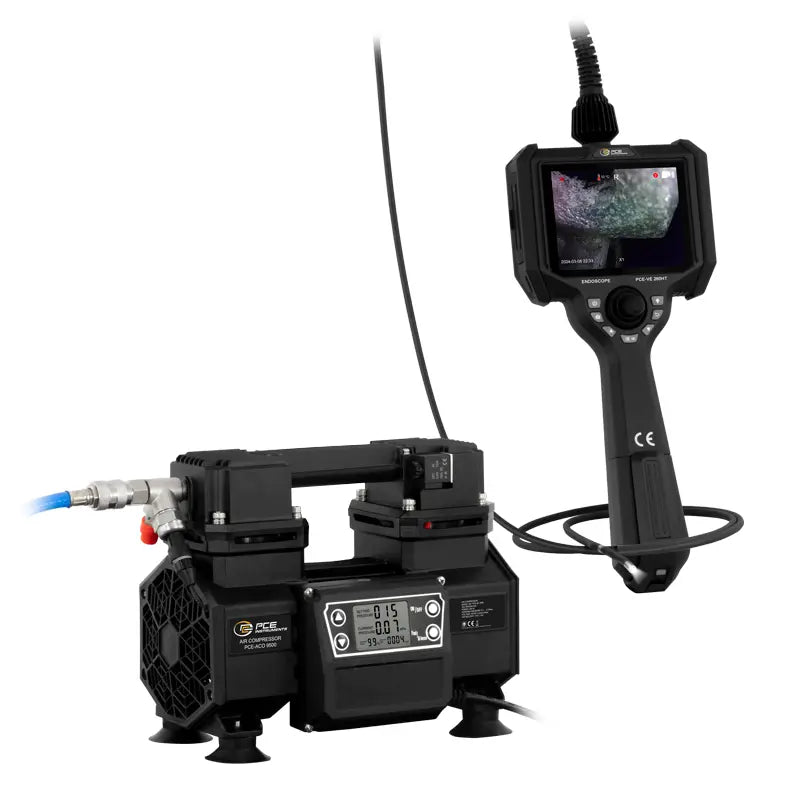 Endoscópio de alta temperatura PCE-VE 260HT-KIT incl. compressor