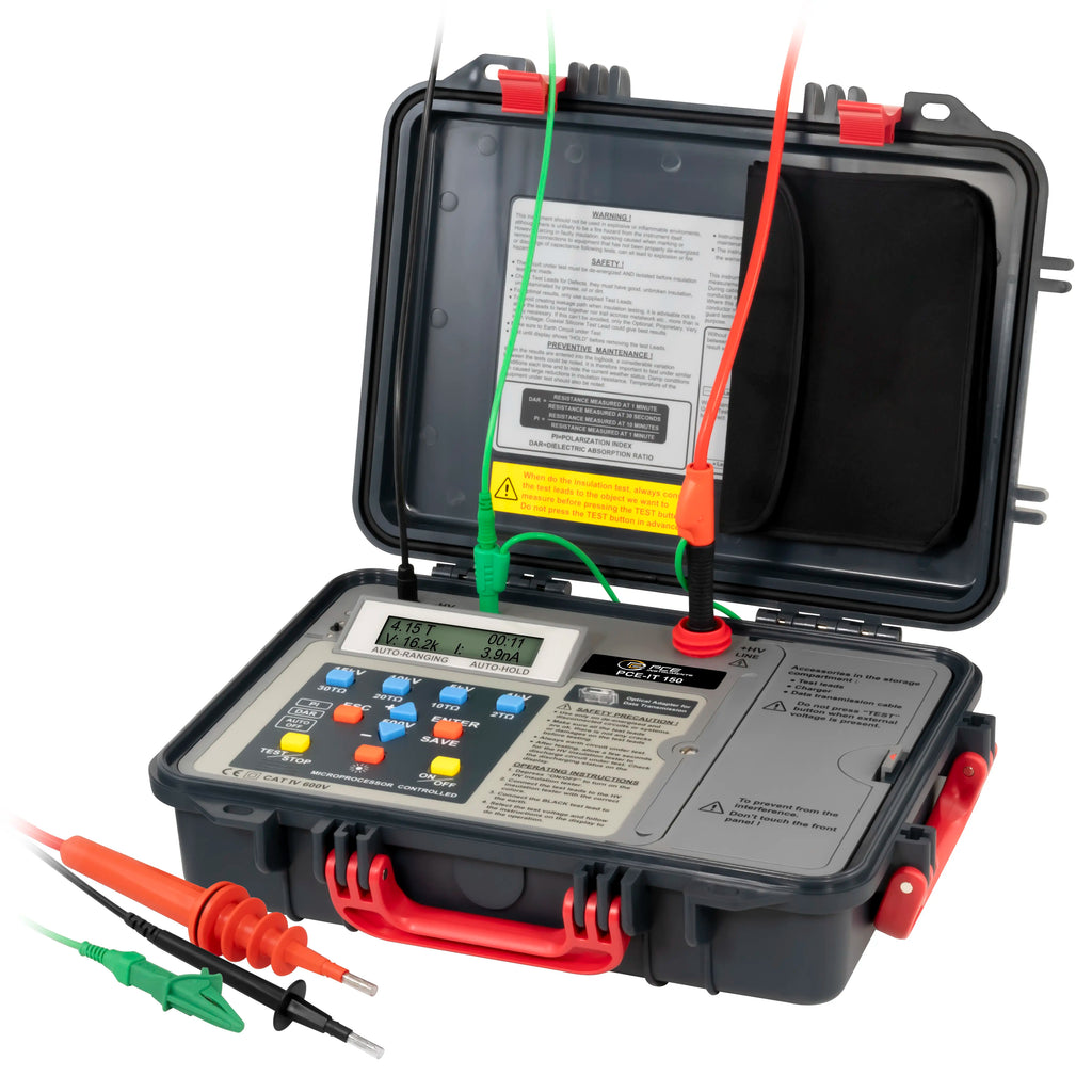 Comprobador de aislamiento PCE-IT 150