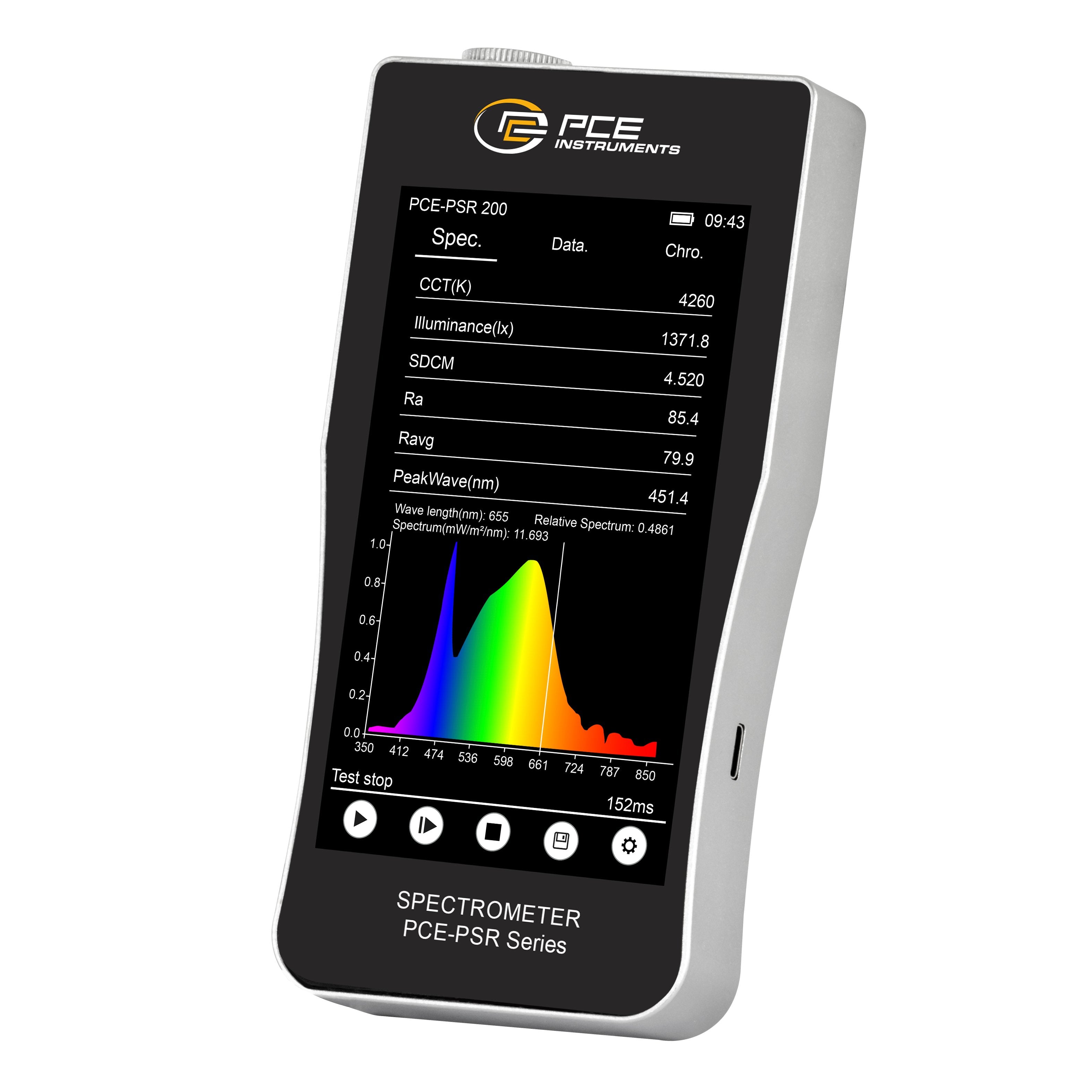 Espectrofotômetro PCE-PSR 200