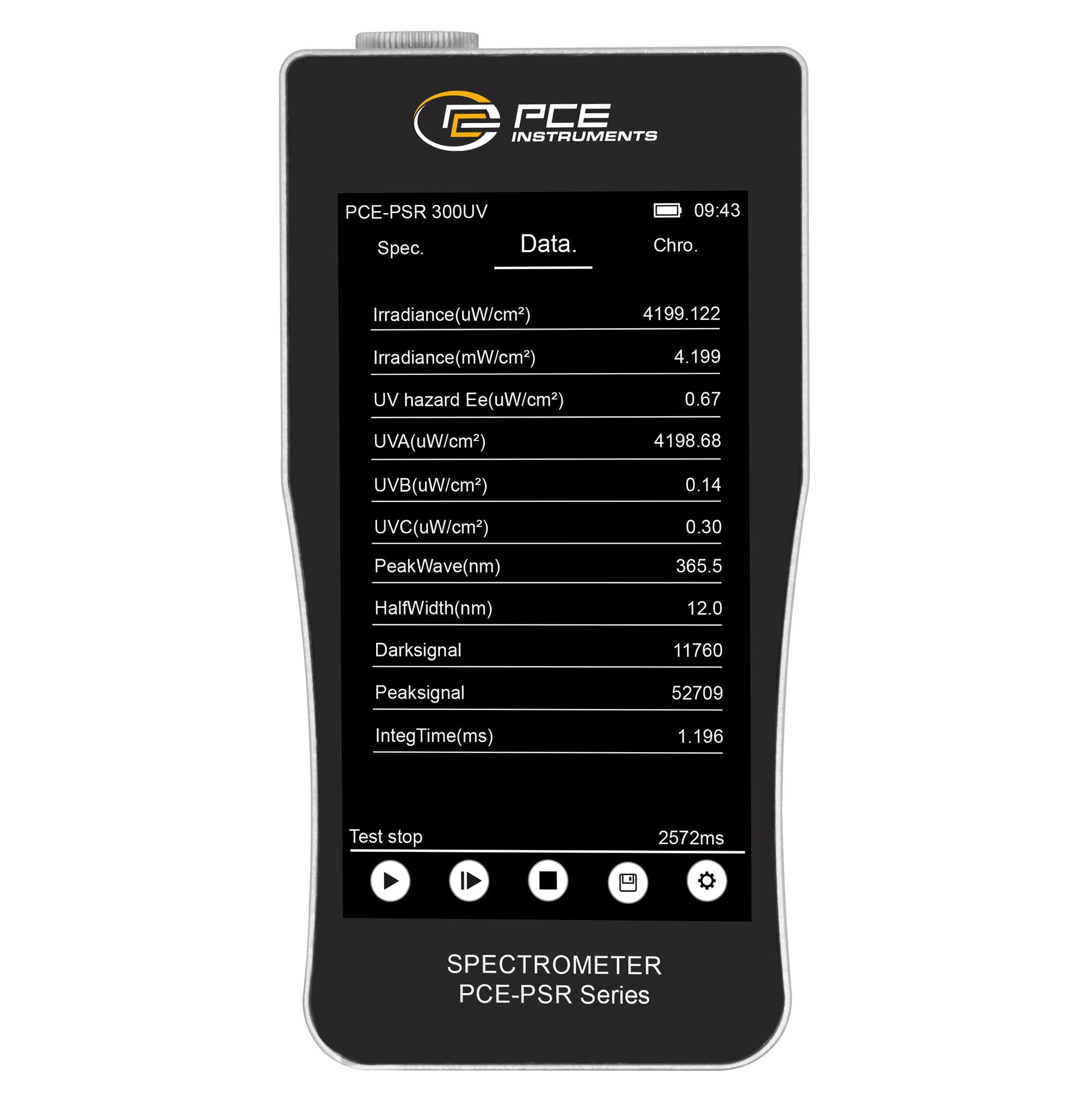 Espectrofotómetro PCE-PSR 300UV