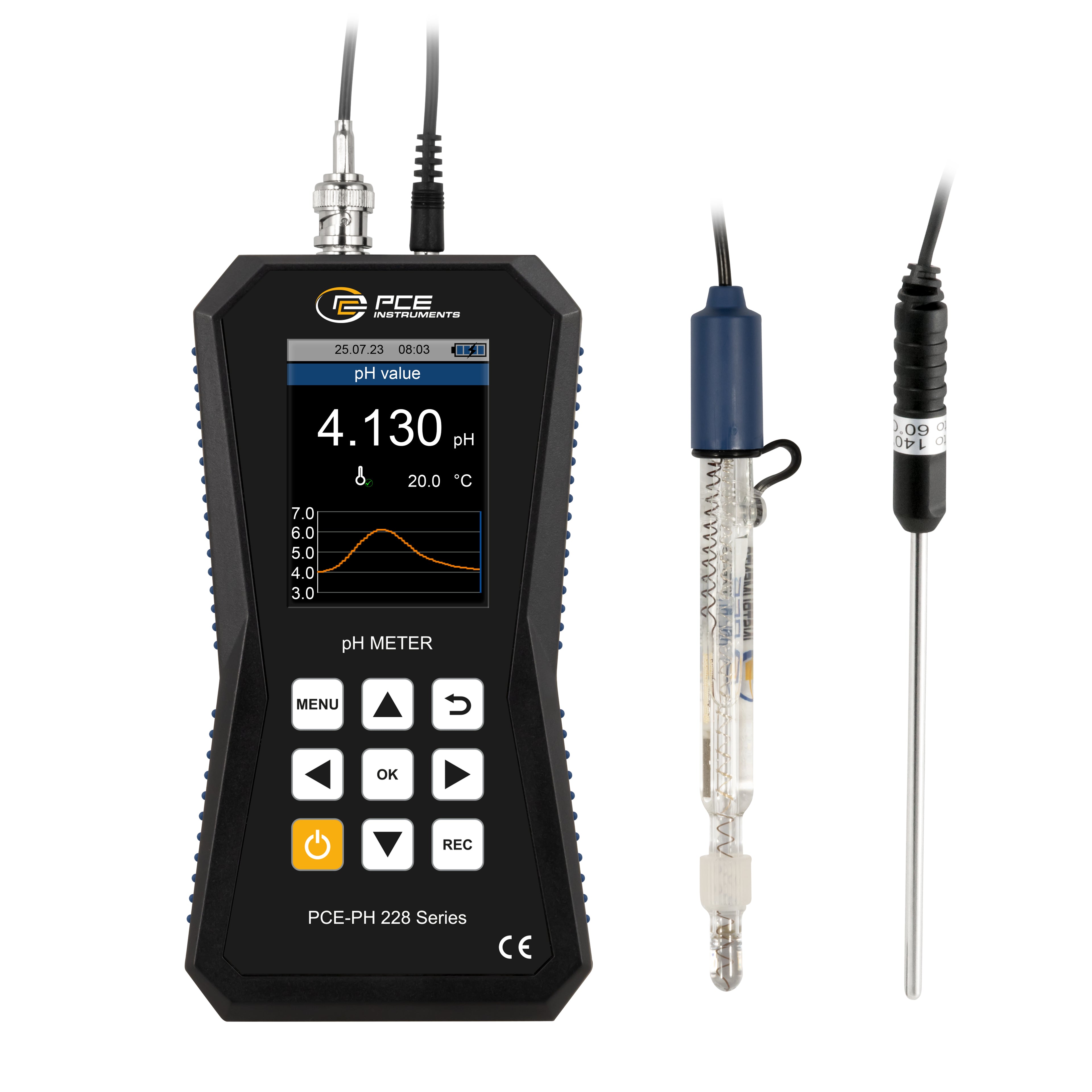Medidor de pH PCE-PH 228LAB-LC