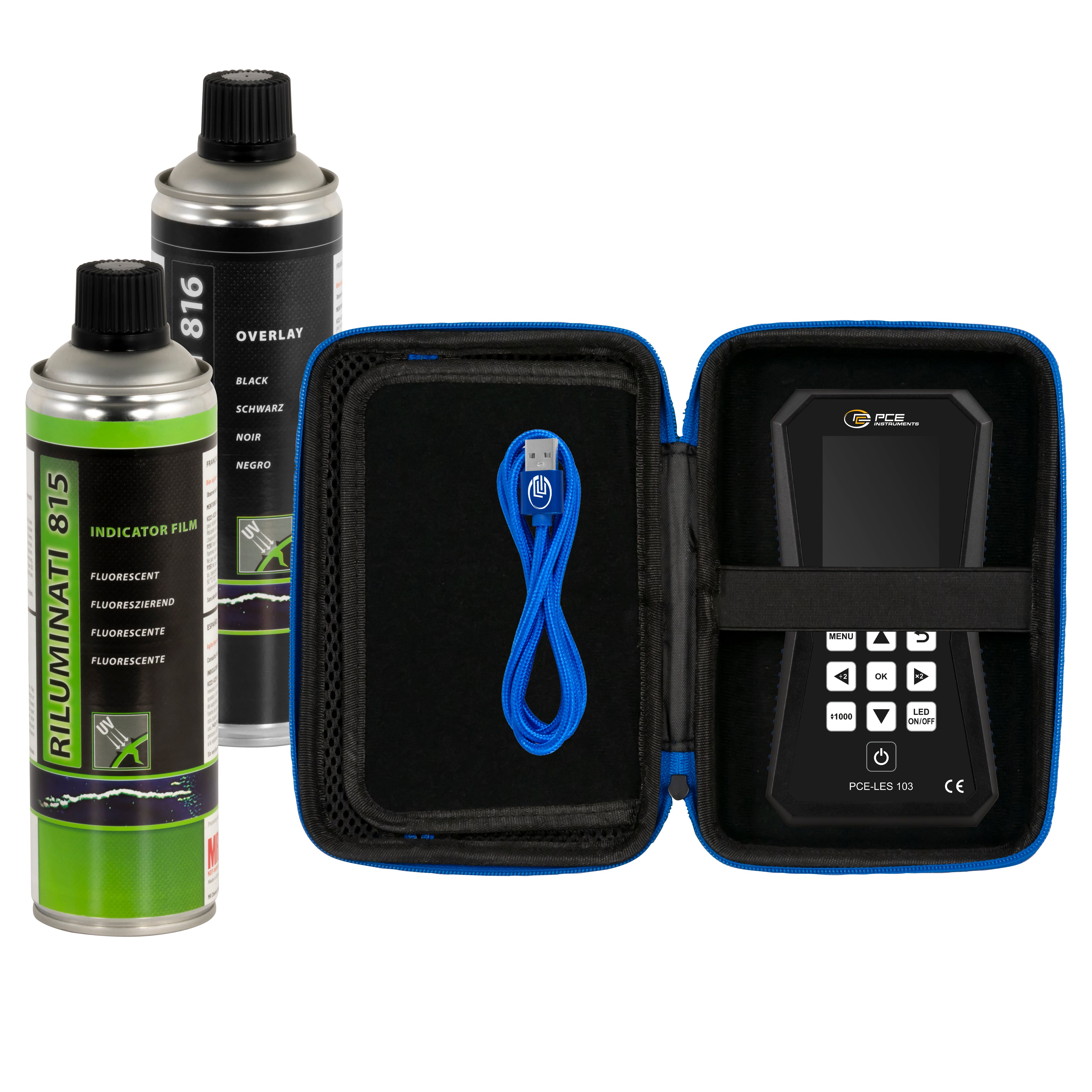 Estroboscópio PCE-LES 103UV-365-CTA-KIT