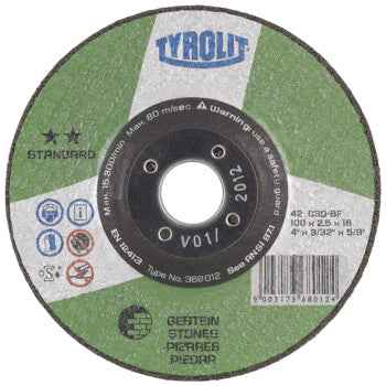 Disco de Corte Plano Standard Pedra 41X 178x3x22,23 C30S-BF TYROLIT - Caixa 25 unidades