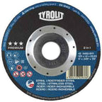 Disco de Corte Centro Côncavo 42F AQ-BFP 42F 125x1,2x22,23 A46Q-BFP TYROLIT - Caixa 25 unidades
