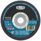 Disco de Corte Centro Côncavo 42F AQ-BFP 42F 150x1,2x22,23 A46Q-BFP TYROLIT - Caixa 25 unidades