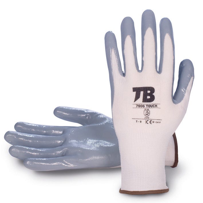 Luva mecânica sem silicone 700G TOUCH (10 PARES)