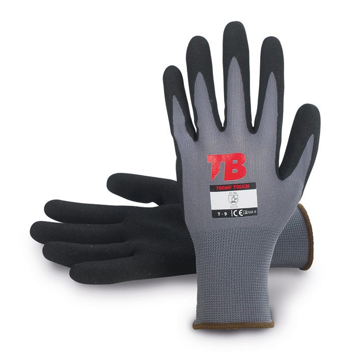 Luva mecânica de nylon e nitrilo 700MF TOUCH (10 PARES)