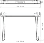 Pack 2 Cavaletes Dobráveis C550 Toughbuilt TB-C550-2-XEA – imagem 3