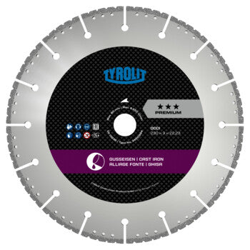 Disco Diamantado UC3 125x3x22,23 DCCI TYROLIT, vista principal
