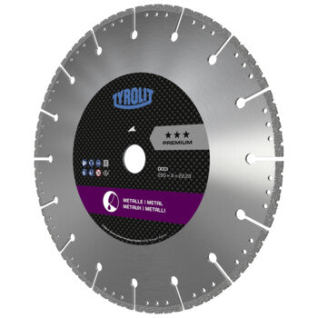 Disco Diamantado UC3 125x3x22,23 DCCI TYROLIT, vista isométrica