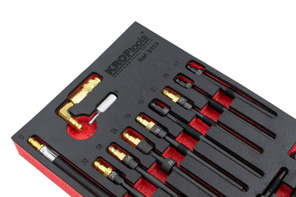 KIT ADAPTADORES PARA TESTES DE COMPRESSÃO E FUGA 30 PCS
