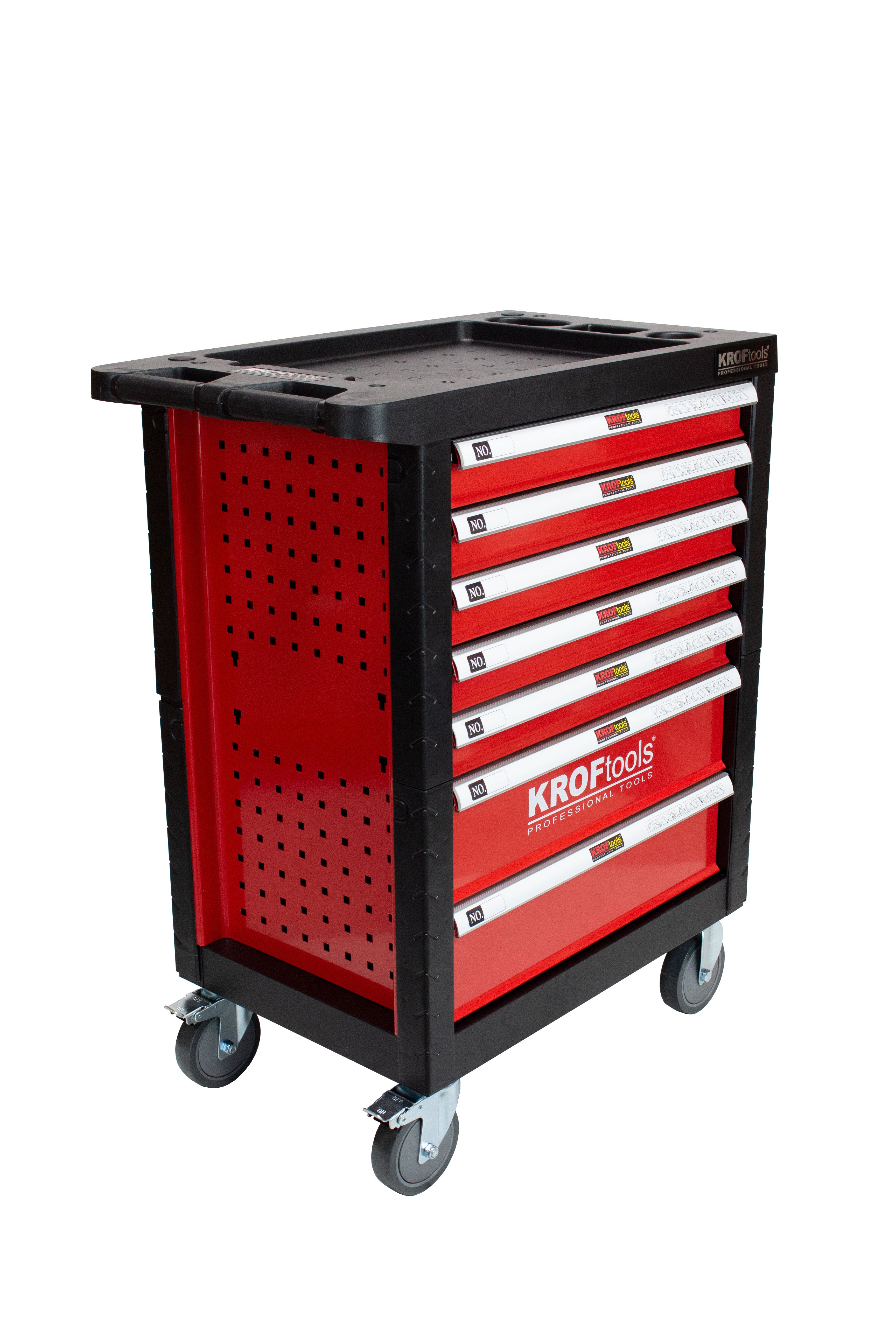 CARRO FERRAMENTA VERMELHO 7 GAVETAS 353PCS