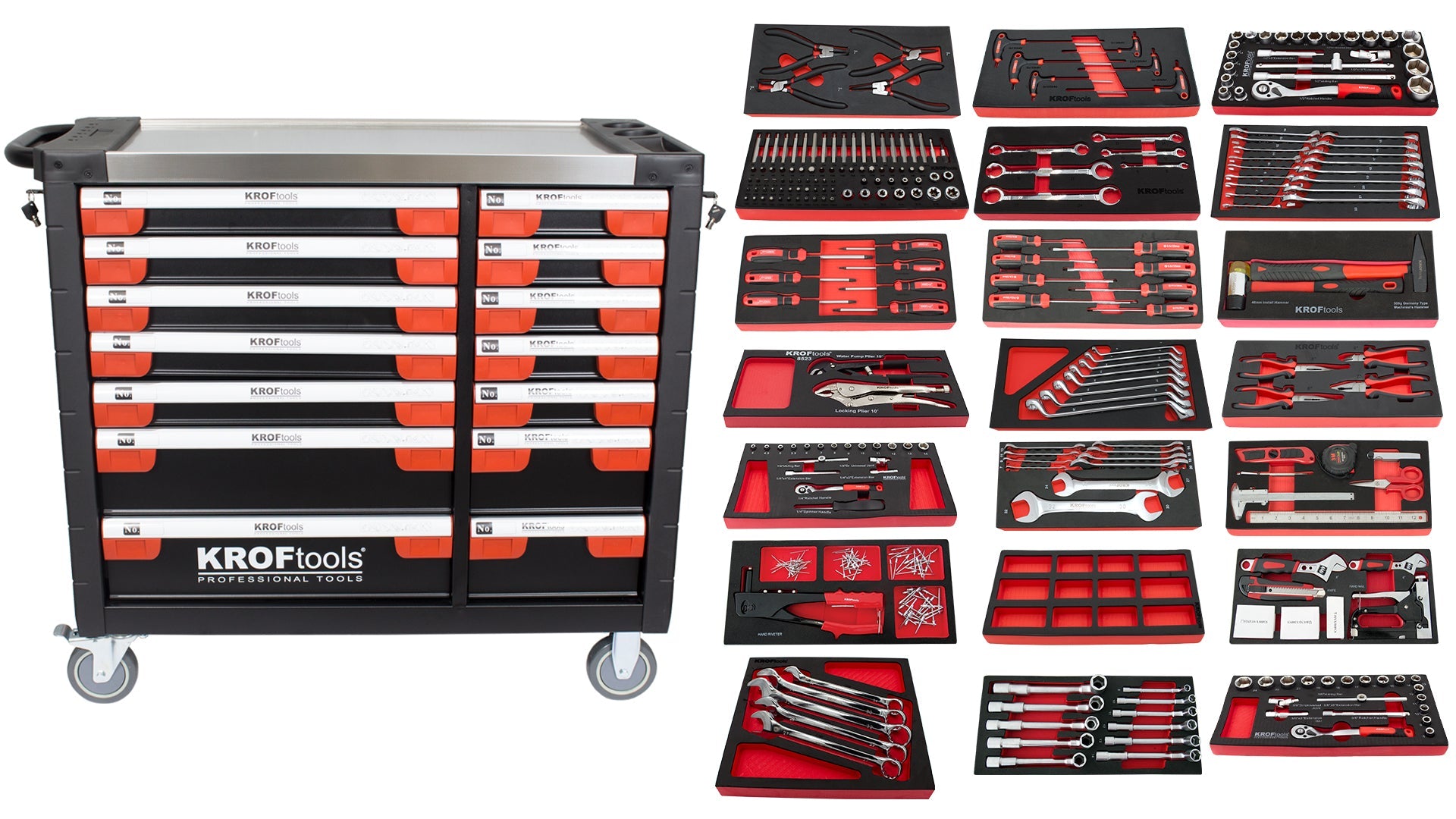 CARRO HERRAMIENTA 14 CAJONES 355PCS (8355)