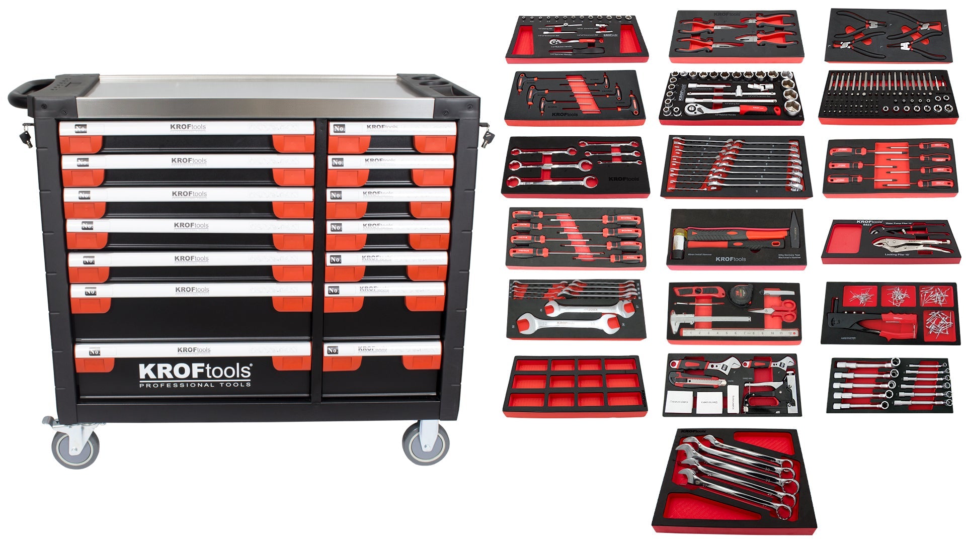 CARRO HERRAMIENTA 14 CAJONES 327PCS (8356)
