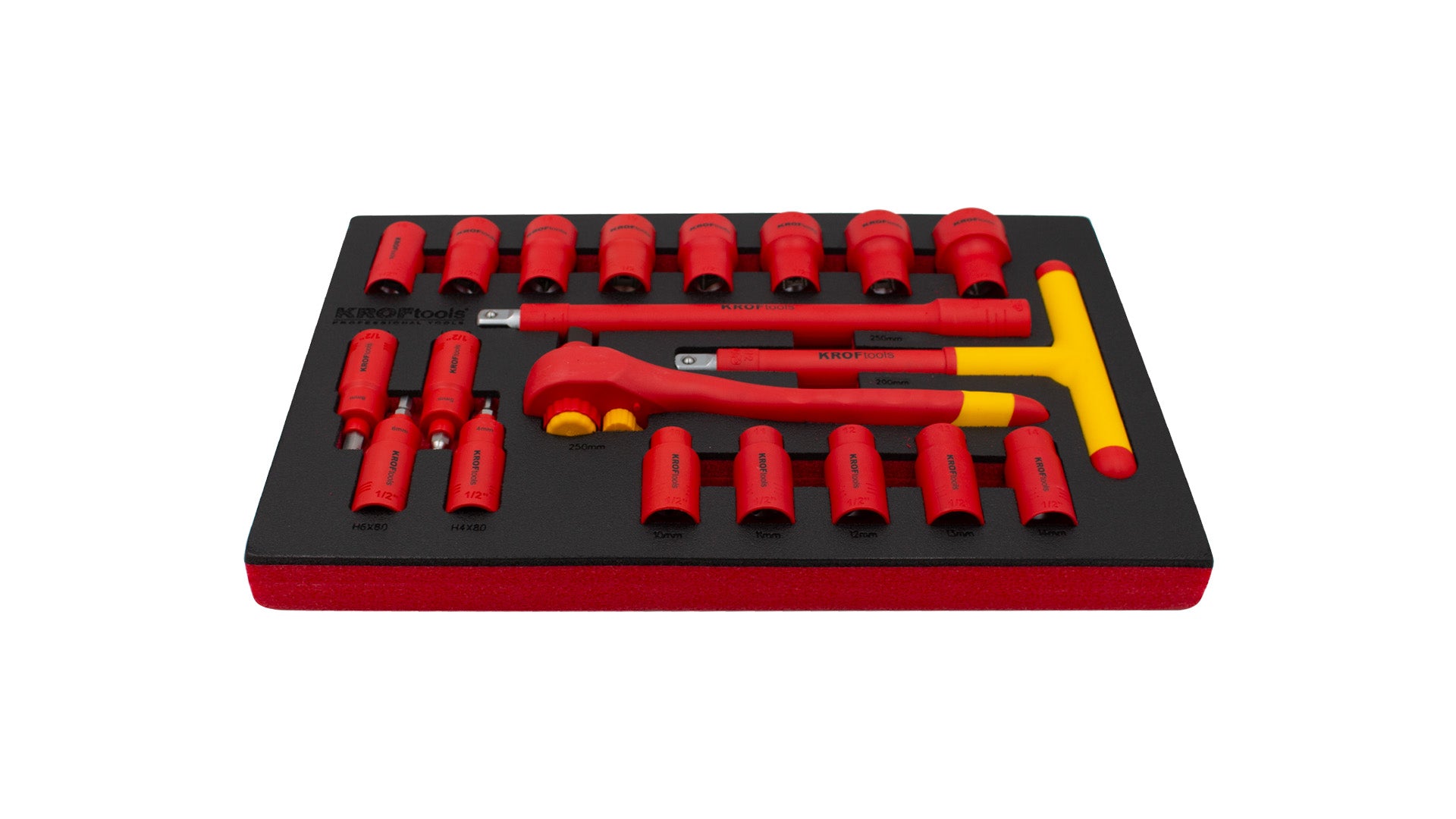 MÓDULO CHAVES CAIXA 1/2' ISOLADA 20PCS - KROFtools