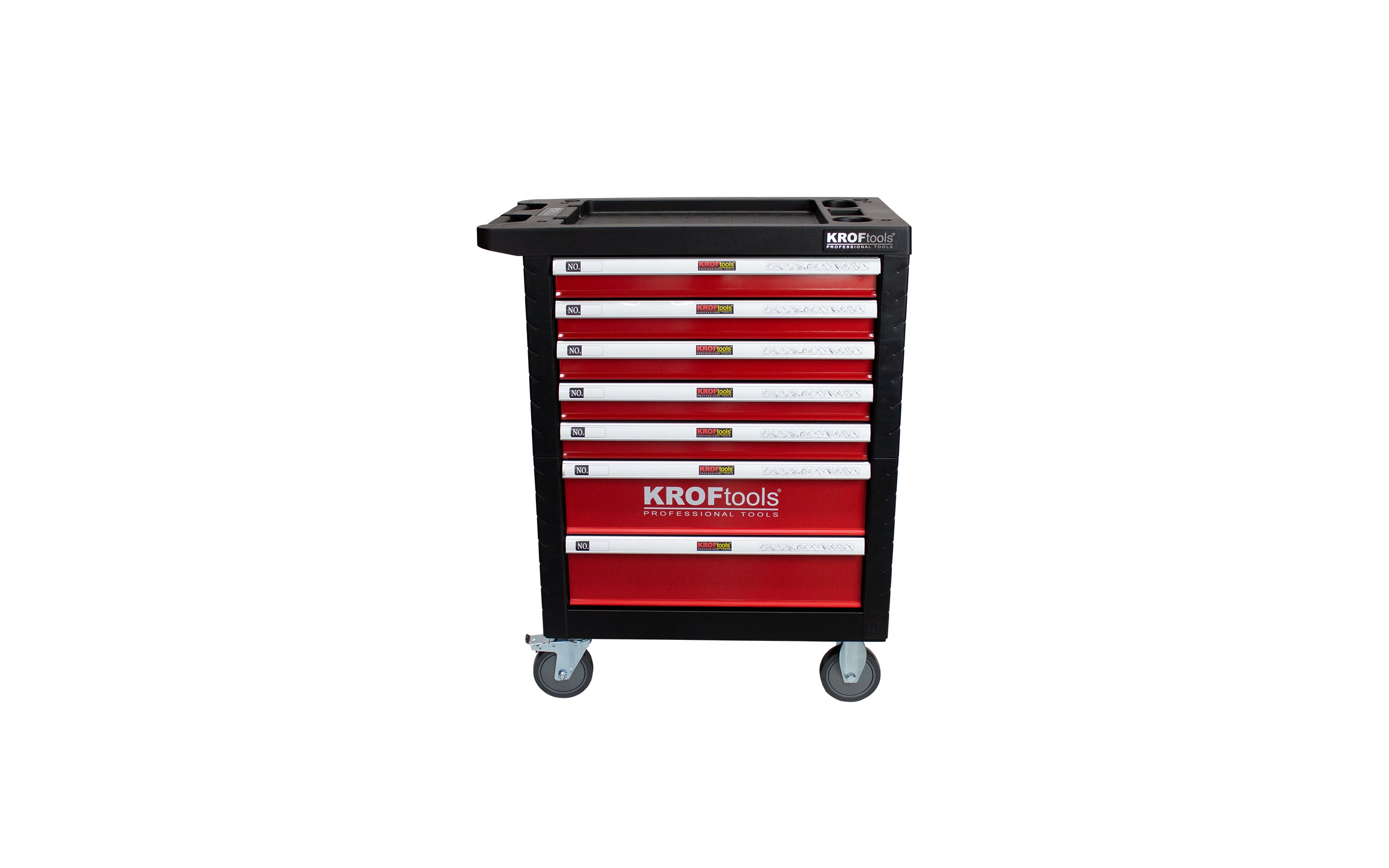 CARRO FERRAMENTA 7 GAVETAS 237PCS. VERMELHO
